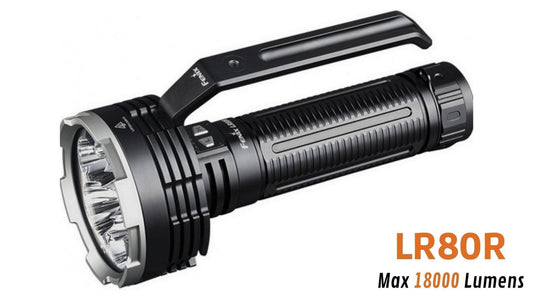 Fenix LR80R – Lampe torche / projecteur LED rechargeable (modèle pro)