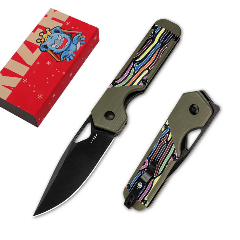 Couteau pliant Kizer Liner Lock Militaw Jonathan Styles Nitro V G10 (V3634A3)