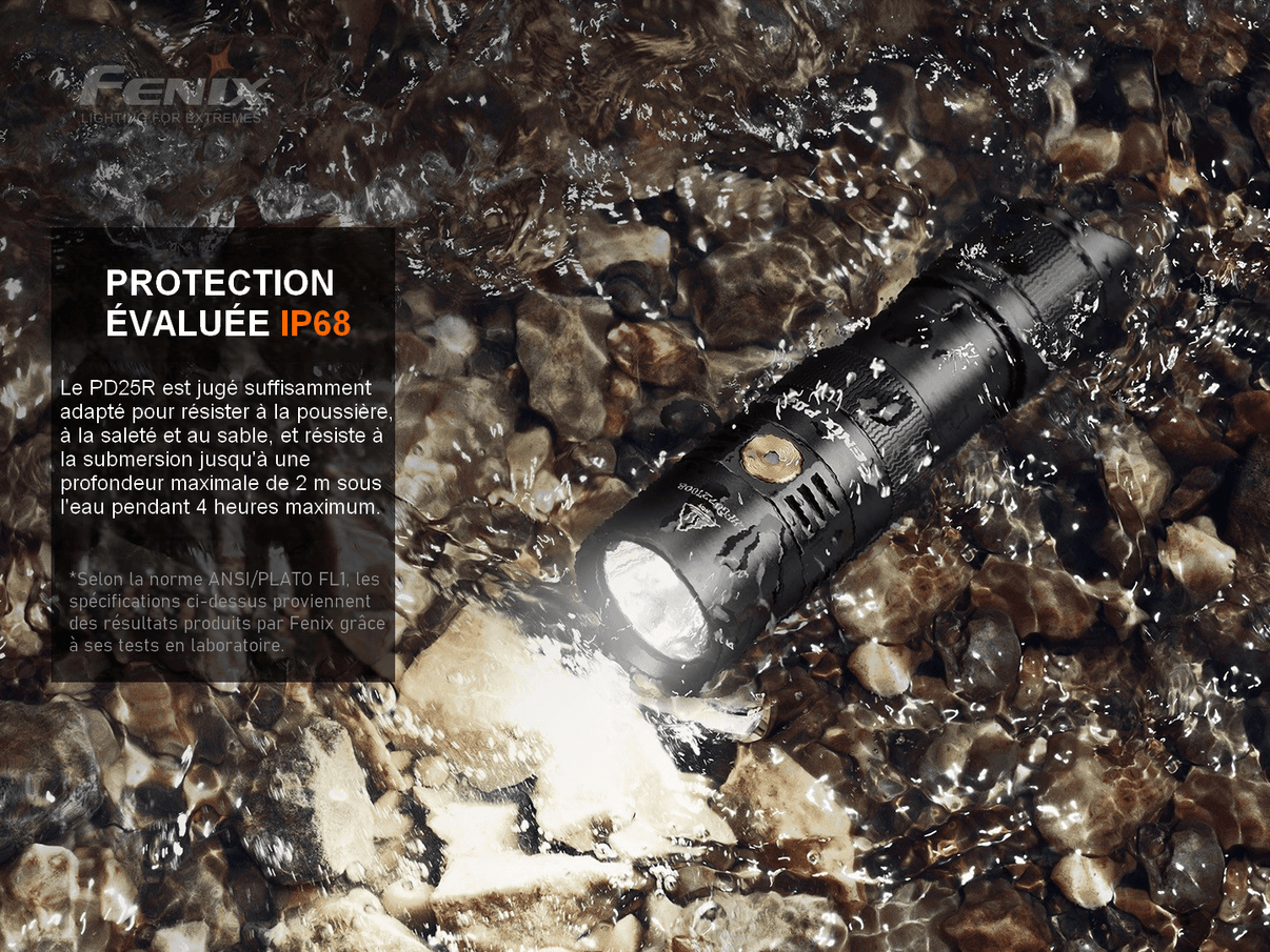 Fenix PD25R - 800 lumens - Rechargeable USB-C