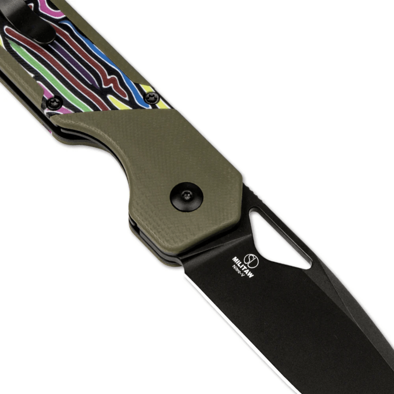 Couteau pliant Kizer Liner Lock Militaw Jonathan Styles Nitro V G10 (V3634A3)