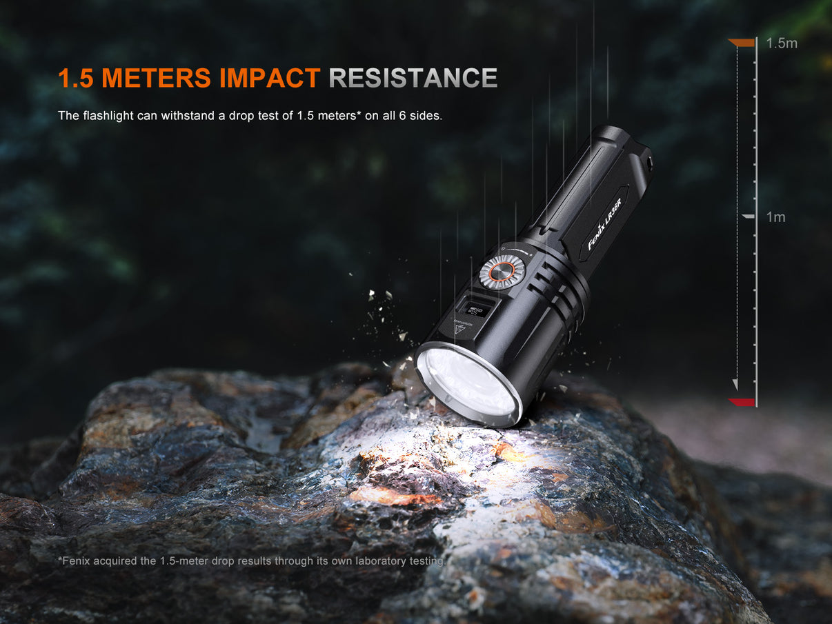 Lampe de recherche Fenix LR36R – 10 000 lumens, 1 260 m de portée, laser blanc ( occasion )