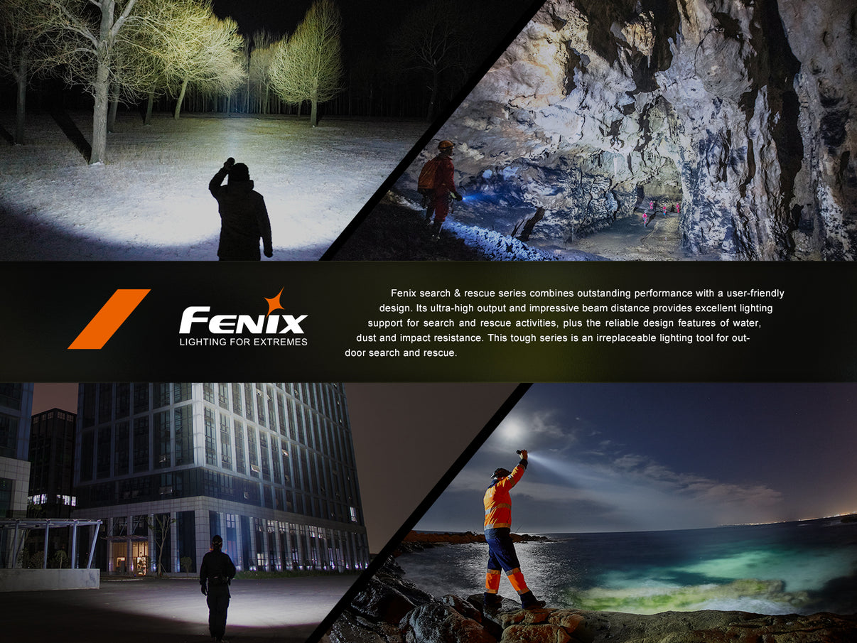 Lampe de recherche Fenix LR36R – 10 000 lumens, 1 260 m de portée, laser blanc ( occasion )