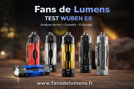 Test Wuben E8 : lampe EDC design, polyvalence et avis terrain complet
