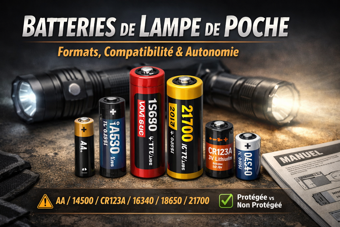 Batteries de lampes de poche : formats, compatibilité et recharge, tout ce qu’il faut vraiment savoir