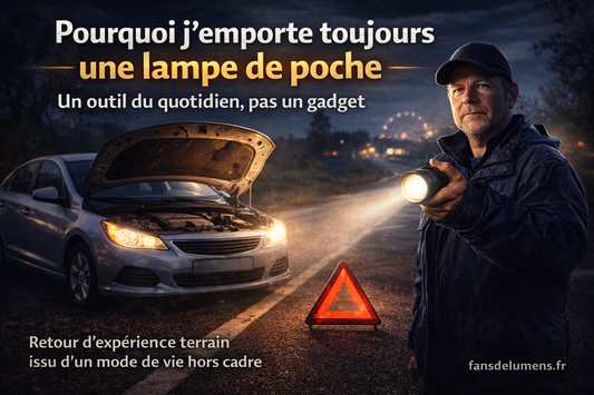 Pourquoi j’emporte toujours une lampe de poche