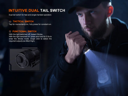 Fenix TK05R – Lampe tactique compacte 1000 lm à faisceau longue portée