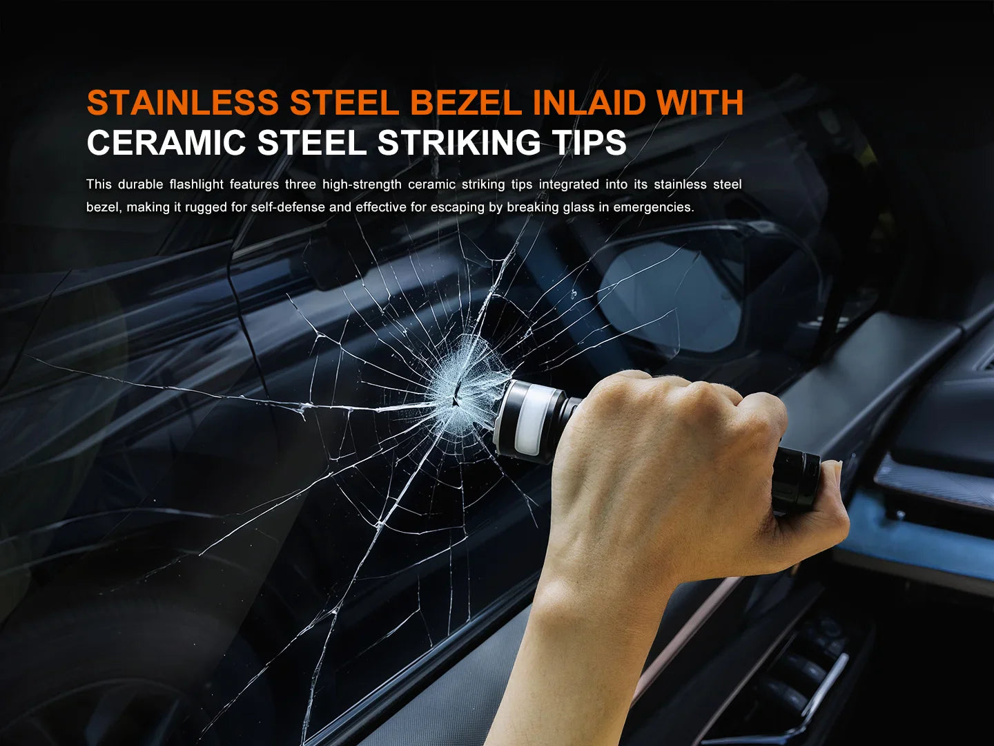 Lampe torche Fenix LD35R rechargeable 1800 lumens – lampe polyvalente à éclairage principal et latéral (blanc, rouge, bleu)