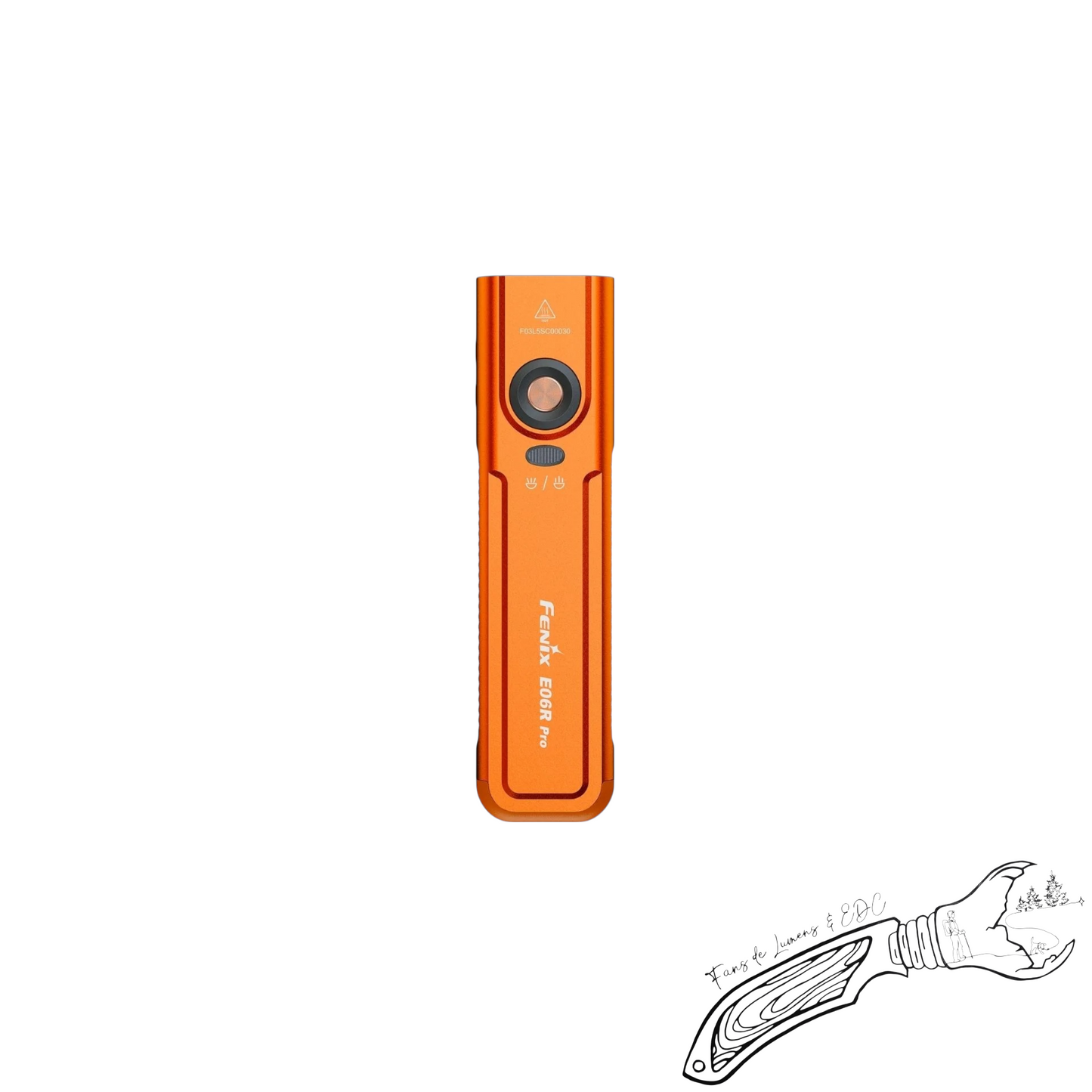 Fenix E06R Pro – lampe plate EDC USB-C 1600 lumens (spot + flood) avec UV et laser rouge