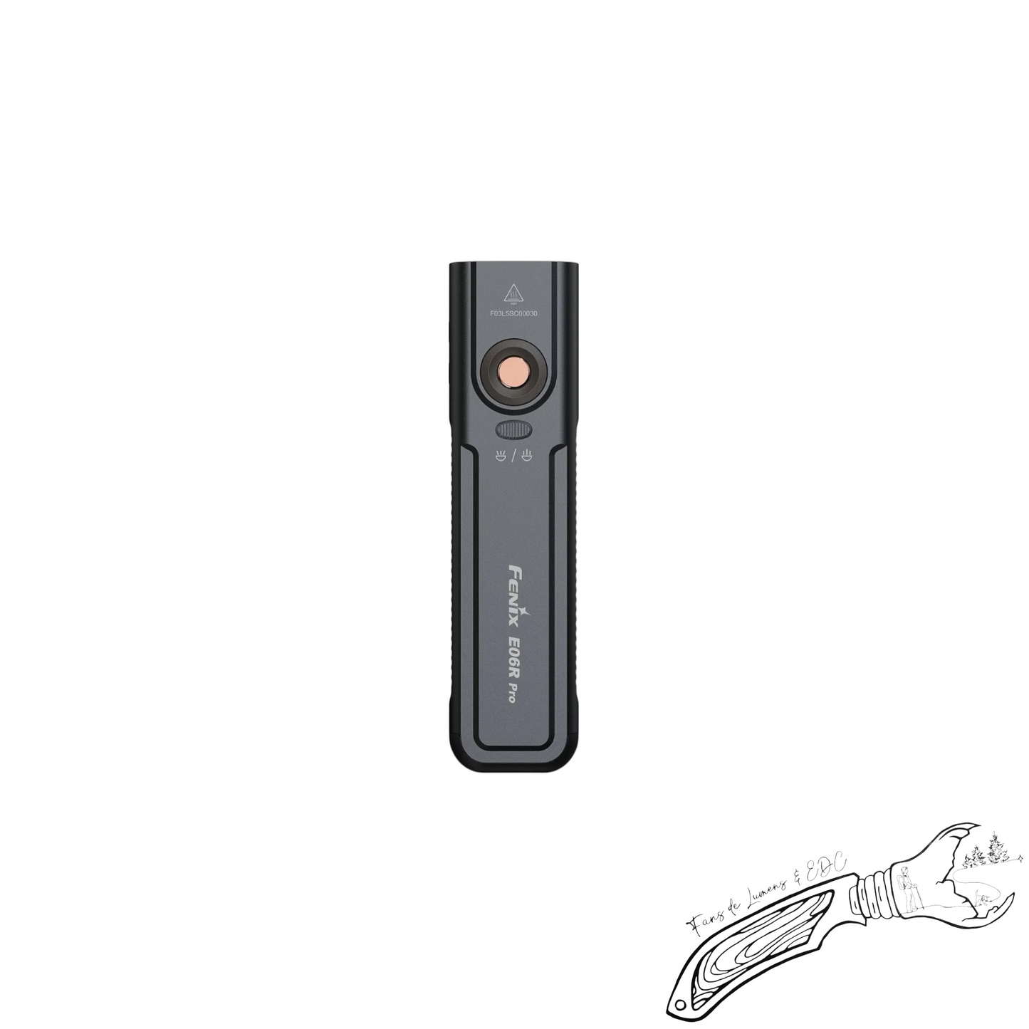 Fenix E06R Pro – lampe plate EDC USB-C 1600 lumens (spot + flood) avec UV et laser rouge