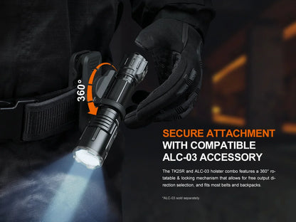 Fenix TK25R – Lampe tactique rechargeable 3600 lumens USB-C avec module UV et signalisation
