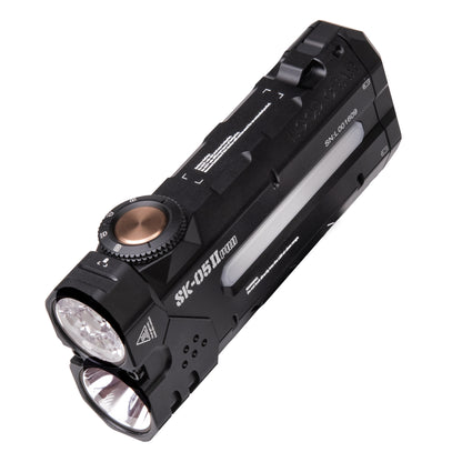 LOOP GEAR SK05 Pro 2 – Lampe EDC plate 5000 lumens, triple faisceau et double batterie 18650