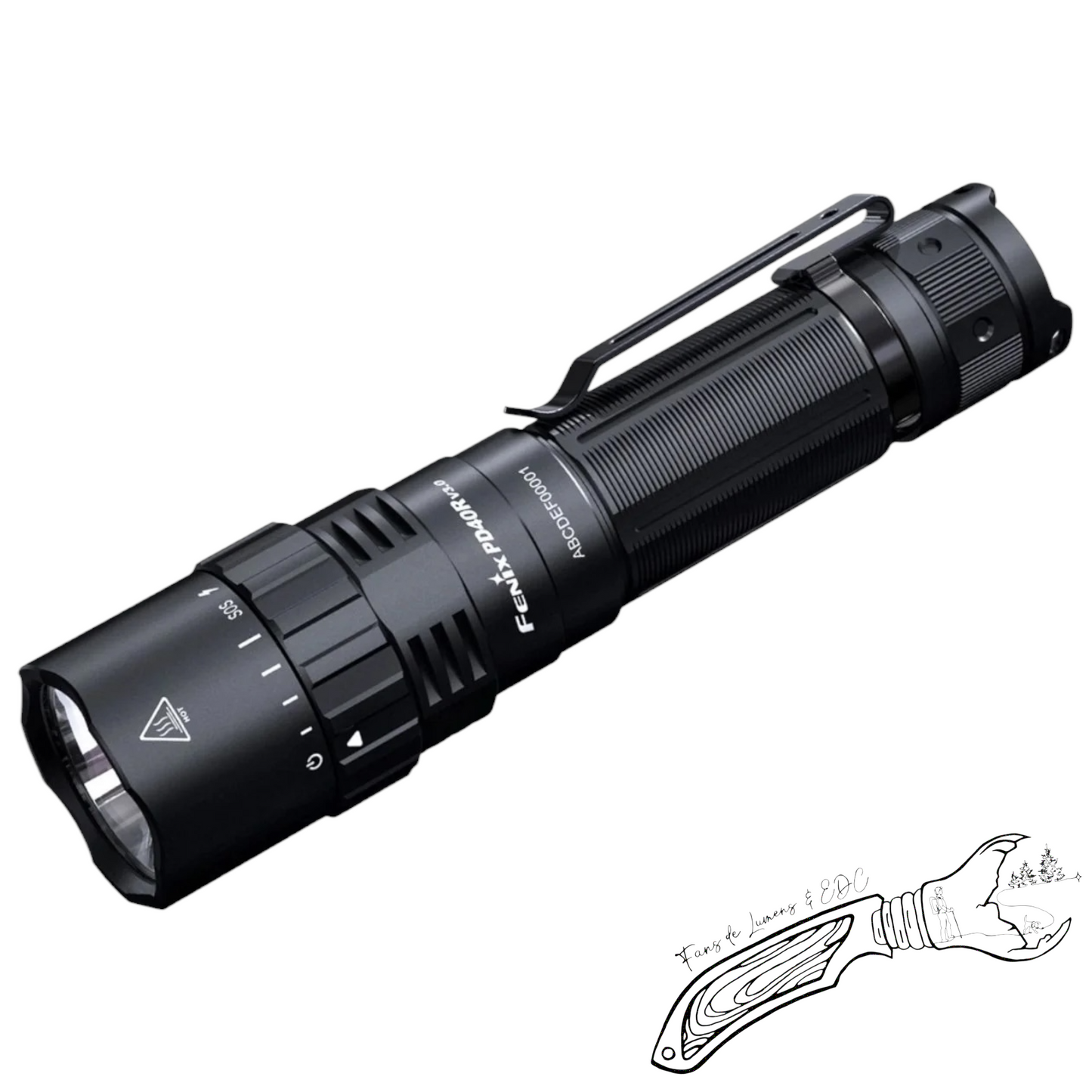 Fenix PD40R V3 – Lampe tactique 3000 lumens à bague rotative et batterie 21700