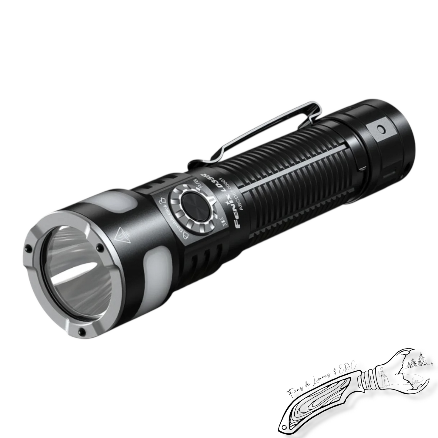 Lampe torche Fenix LD35R rechargeable 1800 lumens – lampe polyvalente à éclairage principal et latéral (blanc, rouge, bleu)