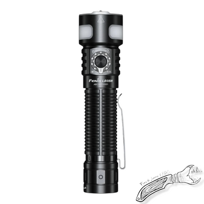 Lampe torche Fenix LD35R rechargeable 1800 lumens – lampe polyvalente à éclairage principal et latéral (blanc, rouge, bleu)