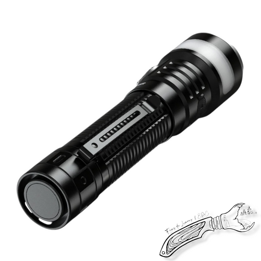 Lampe torche Fenix LD35R rechargeable 1800 lumens – lampe polyvalente à éclairage principal et latéral (blanc, rouge, bleu)