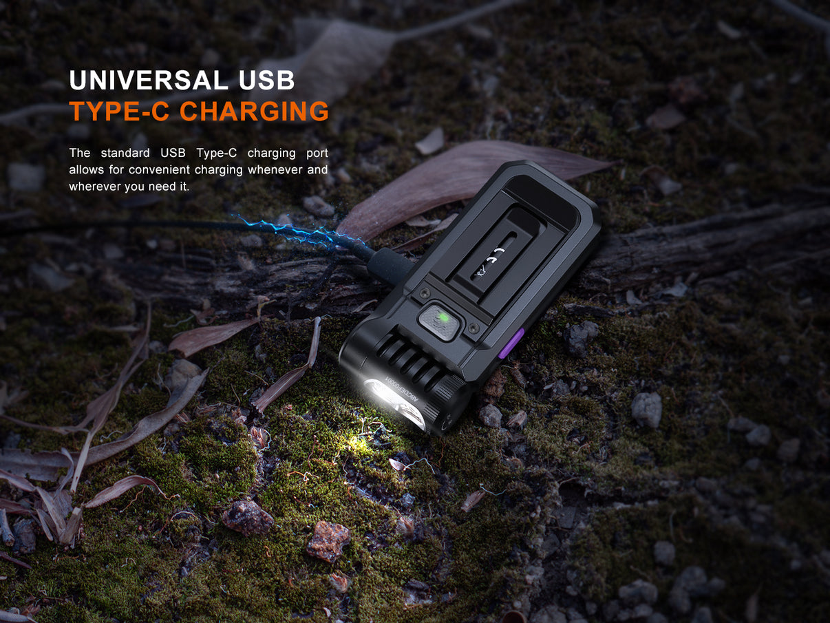 Fenix SW05R-UV / Red – Lampe compacte polyvalente clip & UV/rouge