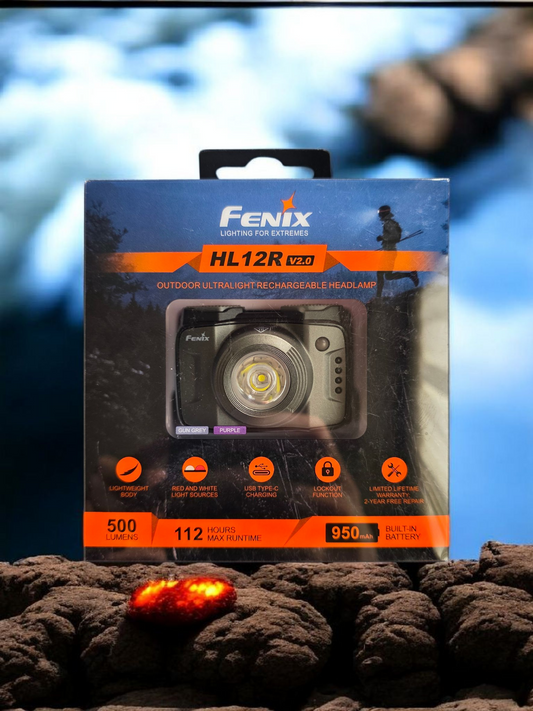 Fenix HL12R V2.0 Lampe frontale ultra légère - 500 Lumens
