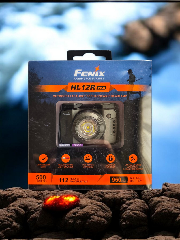 Fenix HL12R V2.0 Lampe frontale ultra légère - 500 Lumens