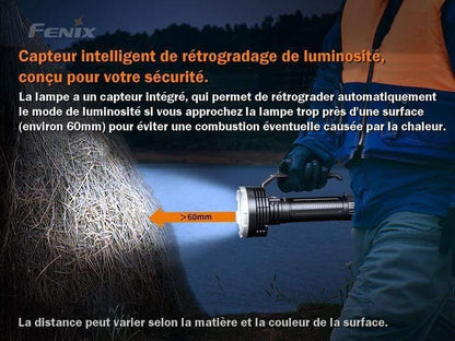 Fenix LR80R – Lampe torche / projecteur LED rechargeable (modèle pro)