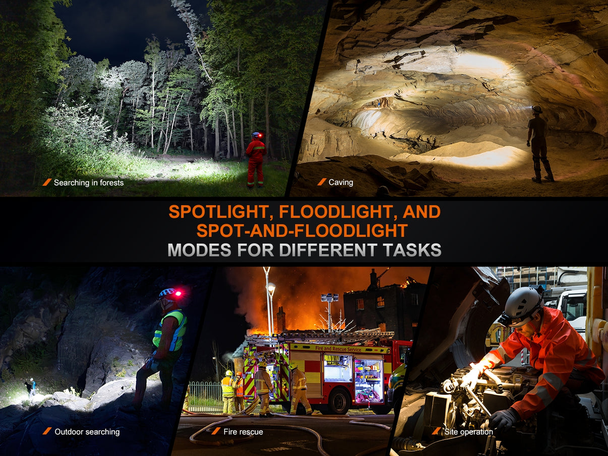 Fenix HP35R SAR – Frontale professionnelle 4000 lumens pour missions longues durée