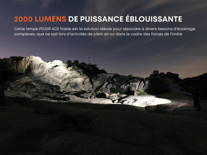 Fenix PD35R ACE – Lampe de poche rechargeable USB-C 2000 lumens