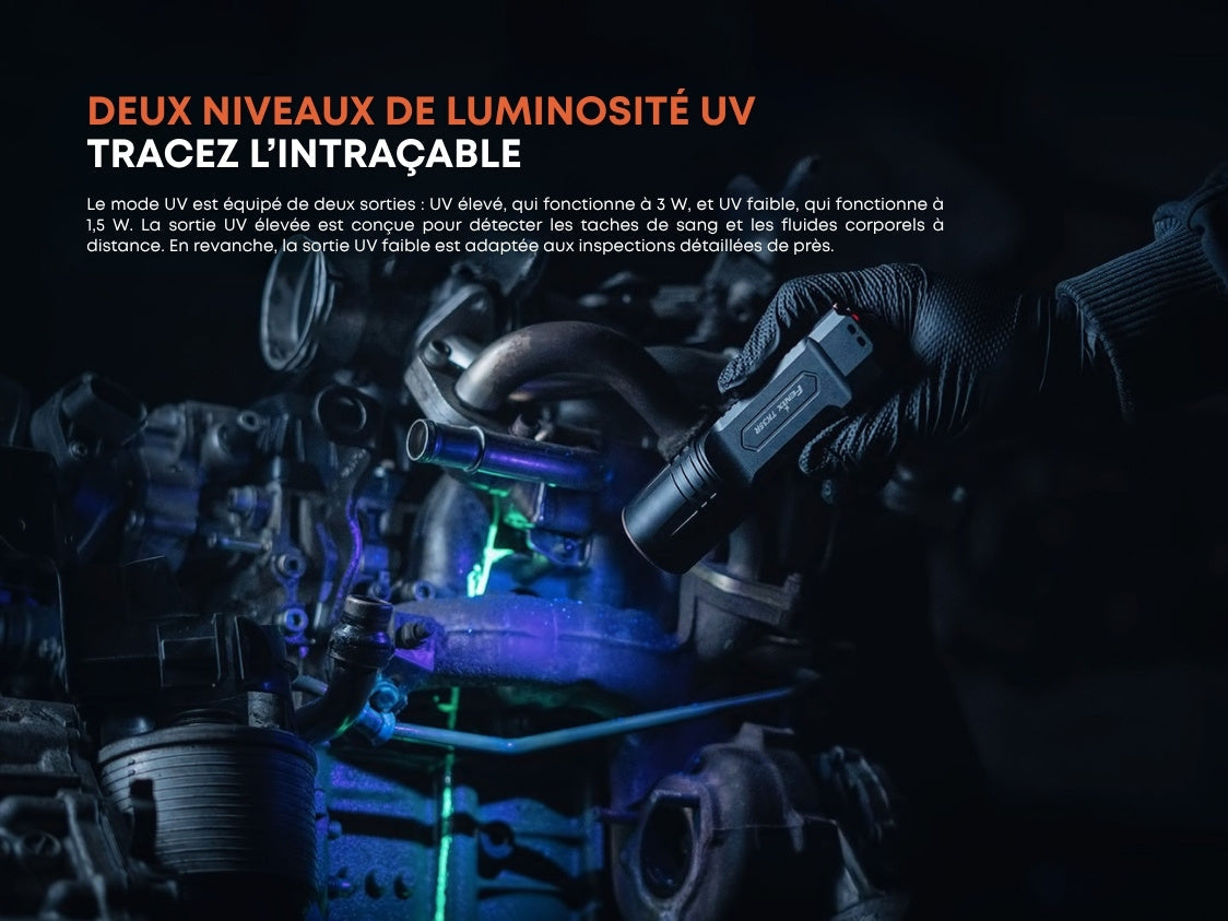 Fenix TK35R – Lampe tactique 5800 lumens longue portée avec LED UV 365 nm
