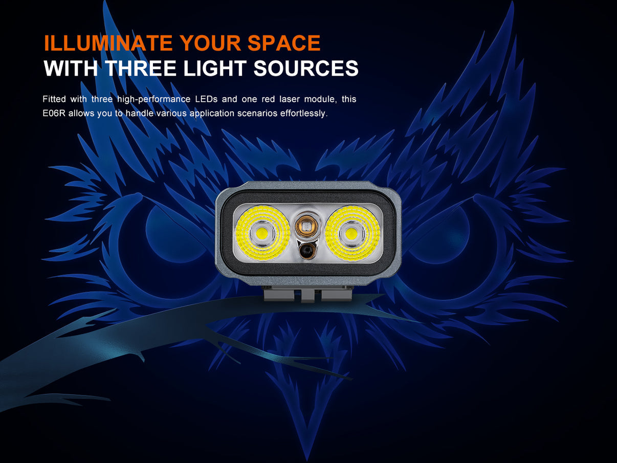 Fenix E06R - Lampe de poche porte-clés 3 en 1 - 700 lumens