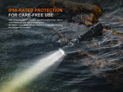 Fenix TK21R – Lampe de poche tactique puissante, longue portée et rechargeable USB-C