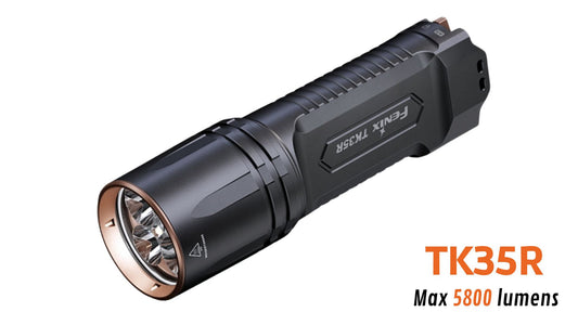 Fenix TK35R – Lampe tactique 5800 lumens longue portée avec LED UV 365 nm