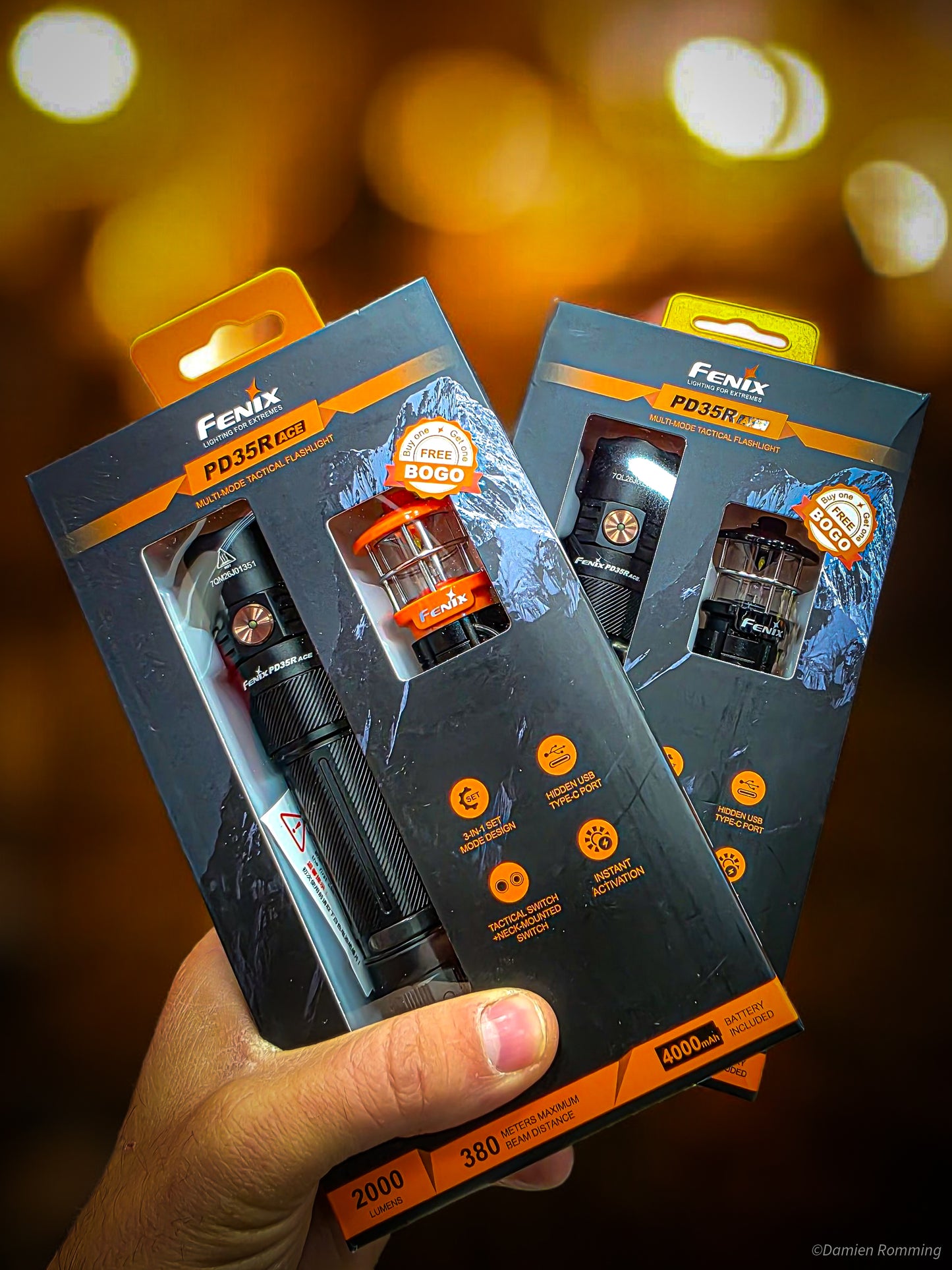 Fenix PD35R ACE – Lampe de poche rechargeable USB-C 2000 lumens