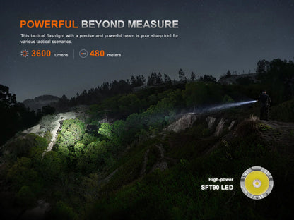 Fenix TK21R – Lampe de poche tactique puissante, longue portée et rechargeable USB-C