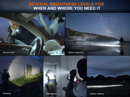 Fenix TK17 – Lampe tactique rechargeable USB-C 3600 lumens, compacte et réactive