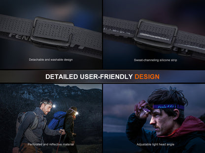 Fenix HL12R V2.0 Lampe frontale ultra légère - 500 Lumens