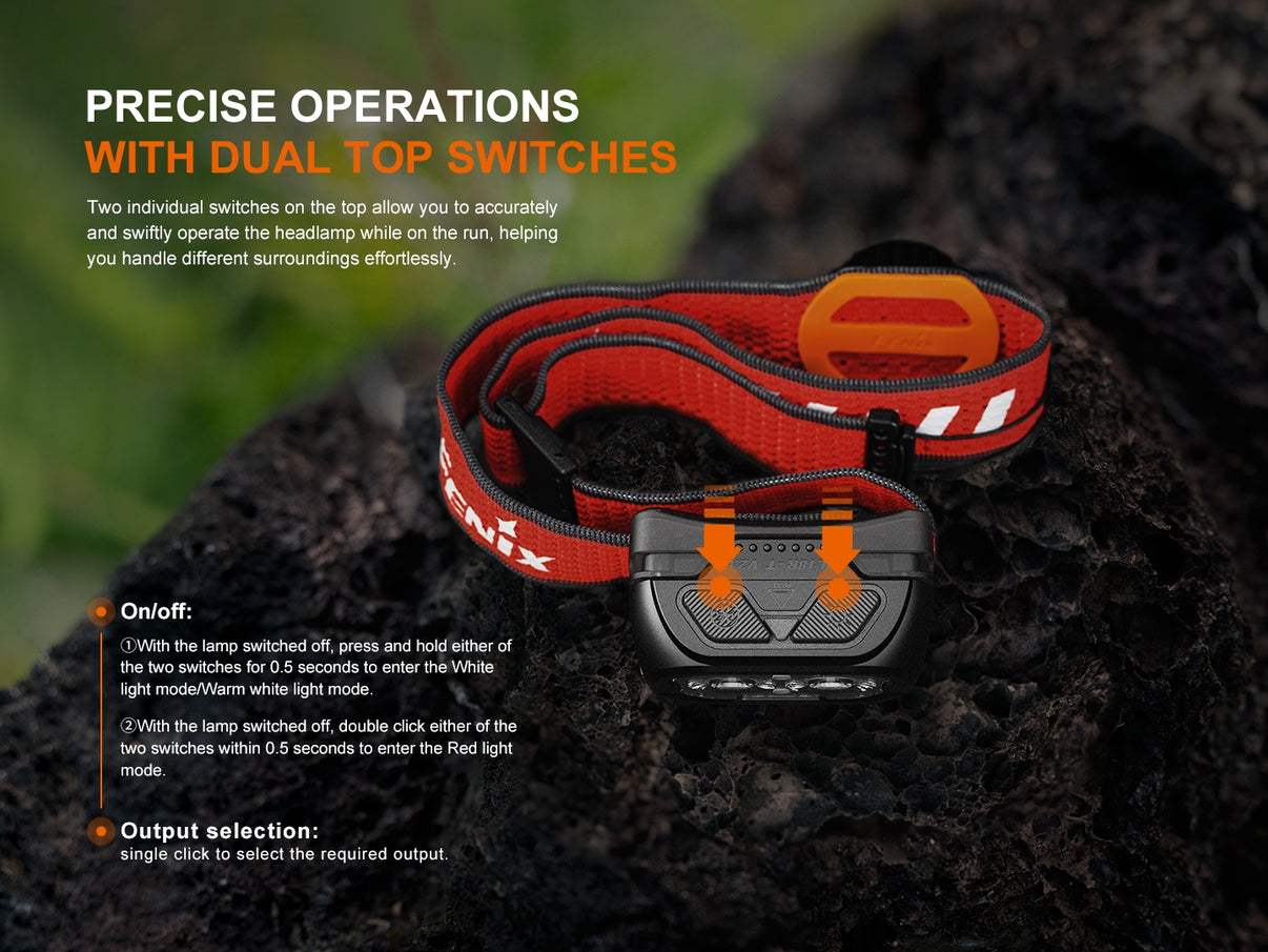 Fenix HL18R-T V2.0 – Frontale trail légère 800 lumens