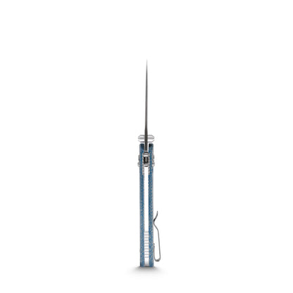 Vosteed Mini Psyop – Elmax & Manche Micarta Bleu (A2301)