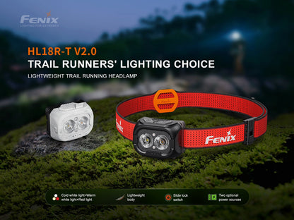 Fenix HL18R-T V2.0 – Frontale trail légère 800 lumens