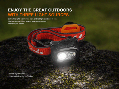 Fenix HL18R-T V2.0 – Frontale trail légère 800 lumens
