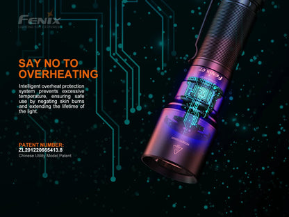 Fenix C7 – Lampe de poche rechargeable 3000 lumens avec base magnétique