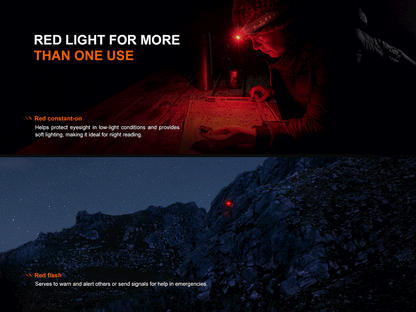 Fenix HL12R V2.0 Lampe frontale ultra légère - 500 Lumens