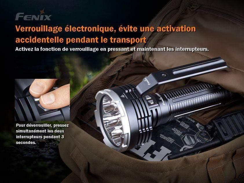 Fenix LR80R – Lampe torche / projecteur LED rechargeable (modèle pro)
